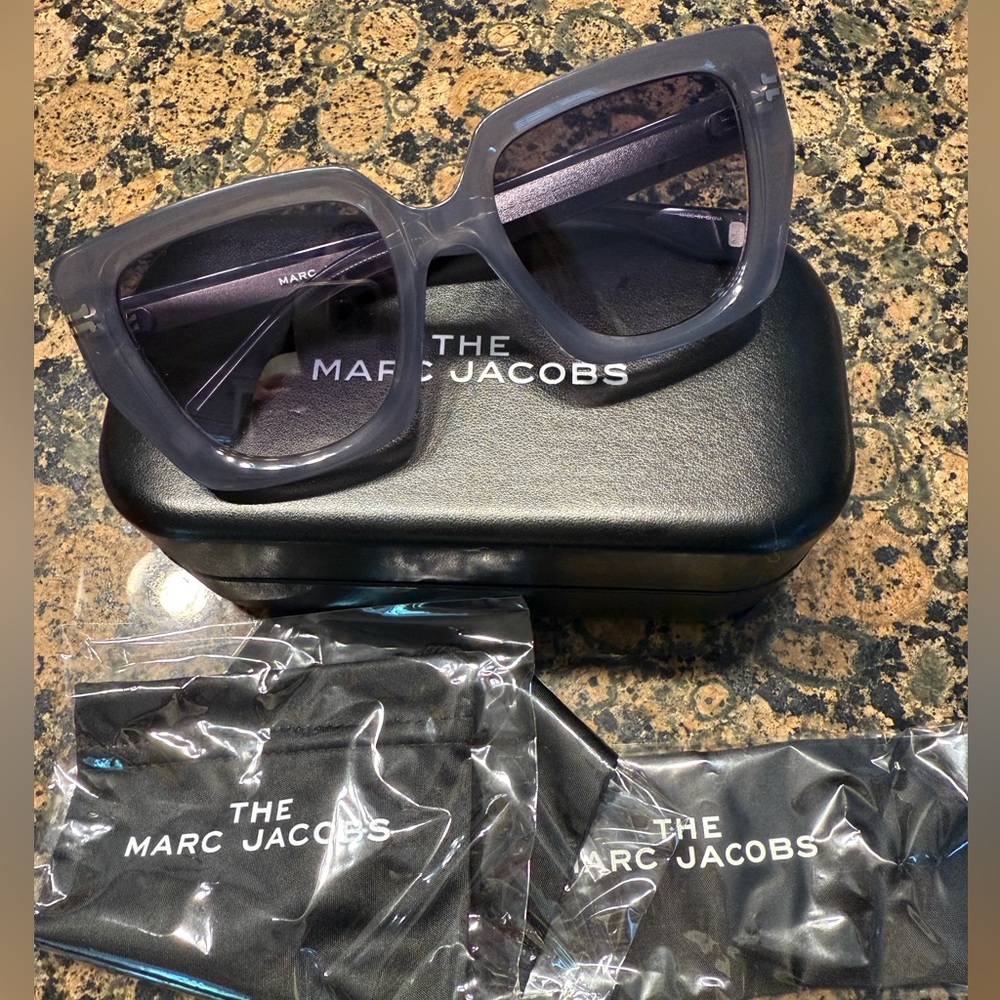 Marc Jacobs Translucent Gray/Purple Sunglasses - image 1